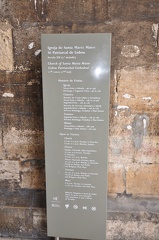 Lisbon Cathedral - Info Sign1